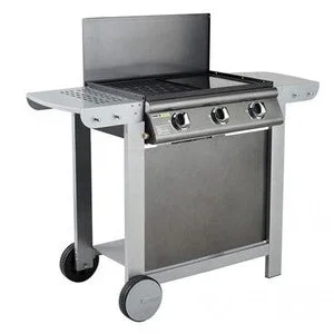 Barbecue Cook'in Garden Barbecue À Gaz Mixte Grill + Plancha Puerta Luna Confort