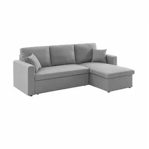 Canapé d'angle Convertible en tissu