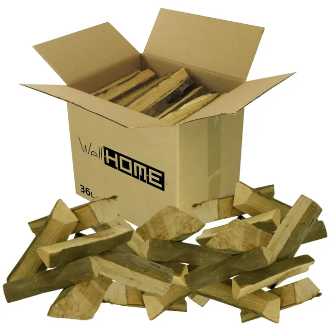 Caisse de bois de chauffage WELLHOME 75 kg en bûches de hêtre séchées – Image 5