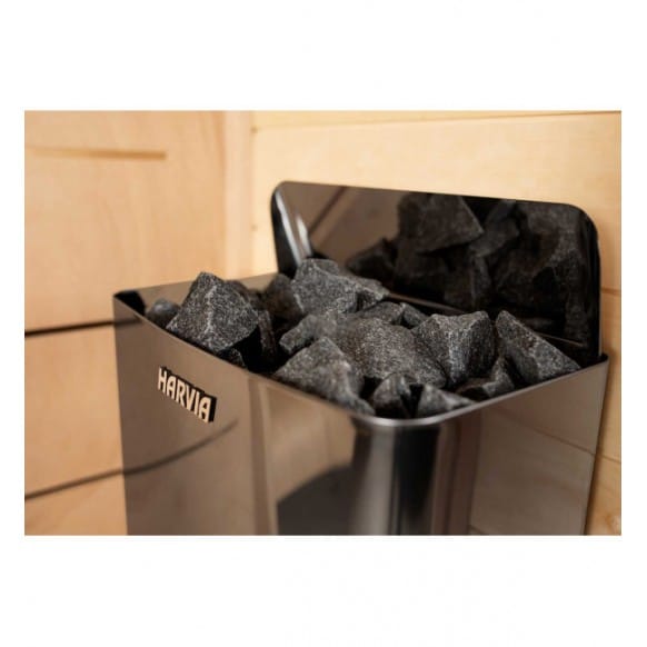 Poêle de sauna Harvia The Wall en acier noir avec unité de commande intégrée 6 kW – Image 3